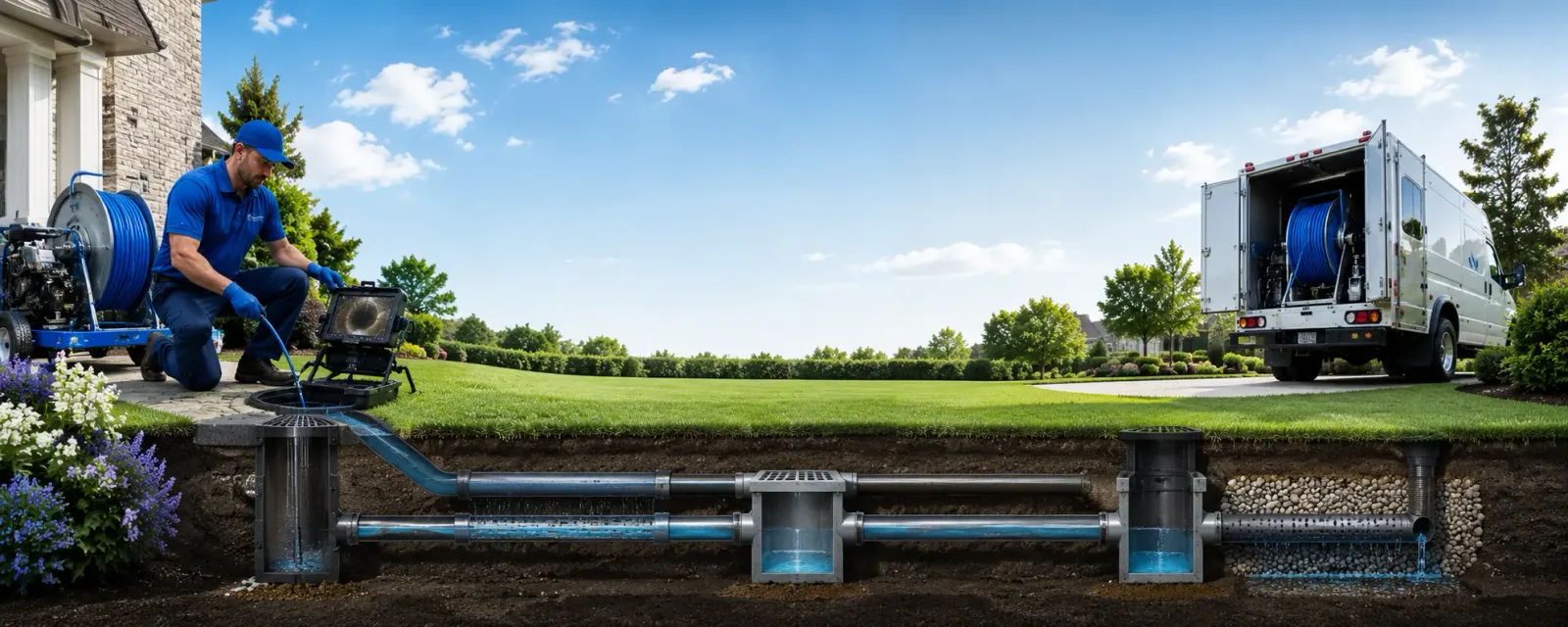 Outdoor drain cleaning information for Leroy, MI