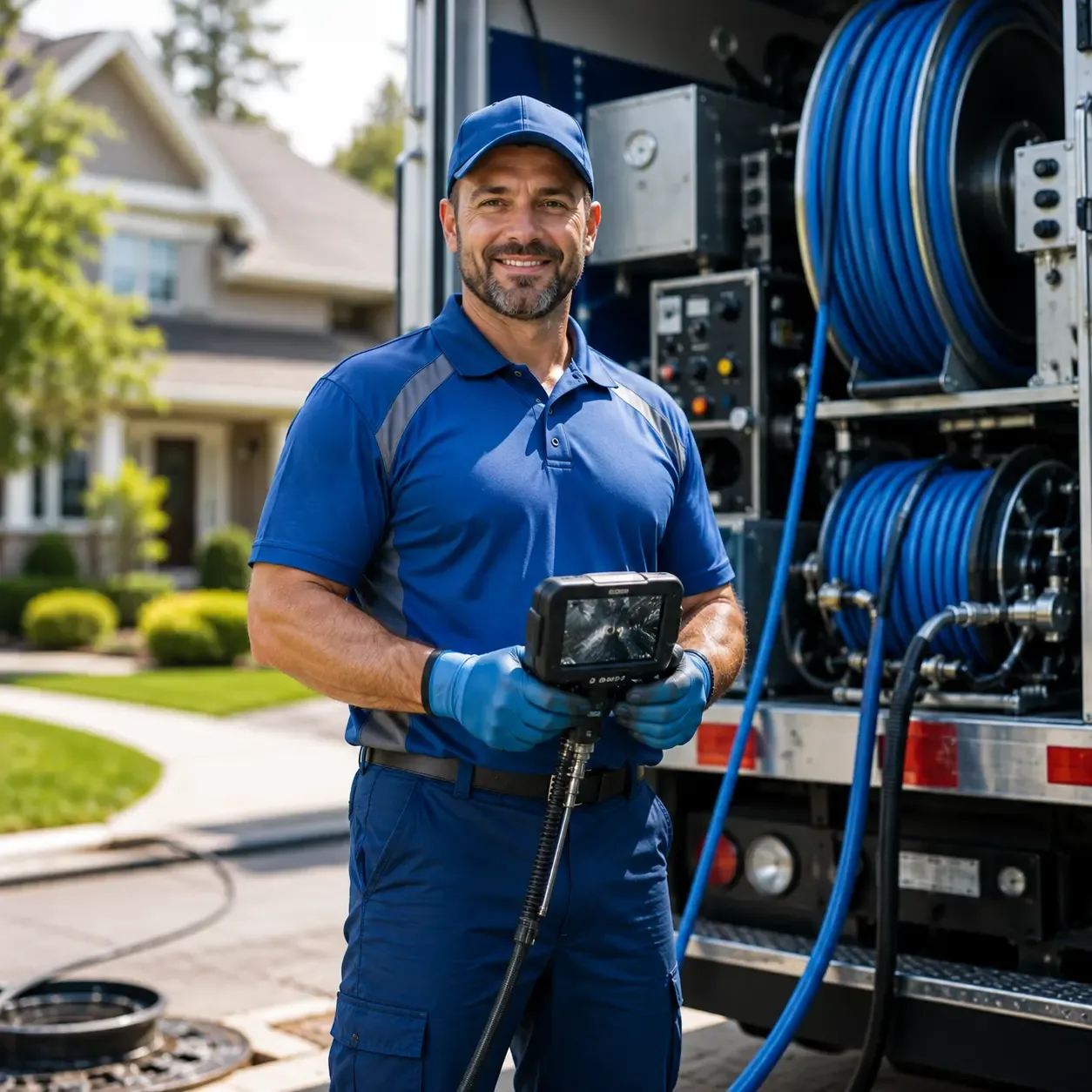 Local outdoor drain cleaning specialists in Leroy, MI